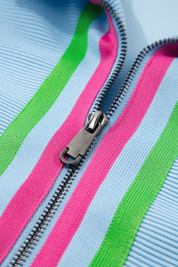 Beau Blue Flutter Sleeve Pop of Color Neckline Top and Shorts Set