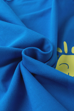 Blue Sun Graphic Summer Tank Top