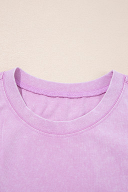 Phalaenopsis Mineral Wash Patched Chest Pocket Tank Top