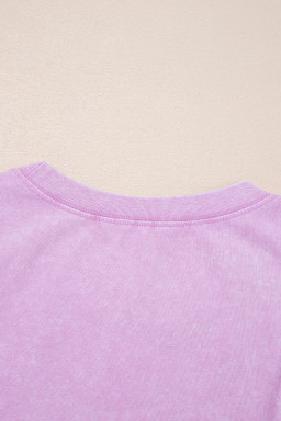 Phalaenopsis Mineral Wash Patched Chest Pocket Tank Top