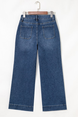 Ashleigh Blue Cropped High Rise Wide Leg Jeans