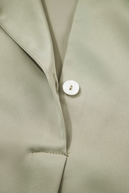 Laurel Green Plain Buttoned Collar T Shirt Dress