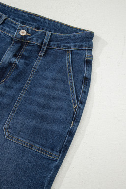 Ashleigh Blue Cropped High Rise Wide Leg Jeans