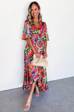 ruffle hem boho dresses vendor