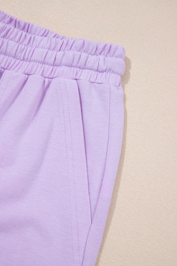 Orchid Petal Tank and Straight Loose Drawstring Pants Set