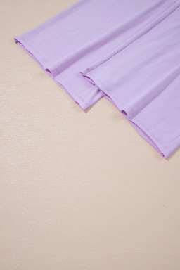 Orchid Petal Tank and Straight Loose Drawstring Pants Set