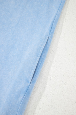 Beau Blue Mineral Wash Pocket Tank Mini Dress