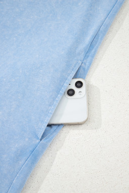 Beau Blue Mineral Wash Pocket Tank Mini Dress