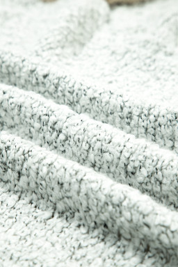 High-rise Patchwork Side Pockets Open Front Cardigan