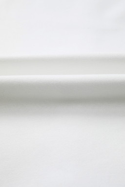 White Floral Dotted Print Patchwork Sleeve High Low Sweatshirt