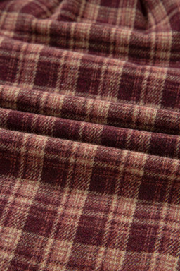 Moss Green Vintage Plaid Patchwork Drop Shoulder Sweatshirt