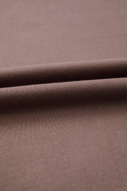 Dark Khaki Colorblock Drop Shoulder Pullover Casual Sweatshirt