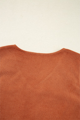 Gold Flame Corduroy Embroidered Patch Pocket Sleeveless Mini Dress