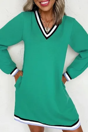 Contrast Trim T-Shirt Dresses wholesale