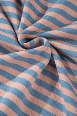 Racing Red Striped Contrast Trim Drop Shoulder Sweatshirt