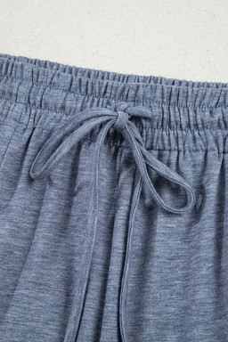 High-rise Frill Detail Wide Leg Loose Pants