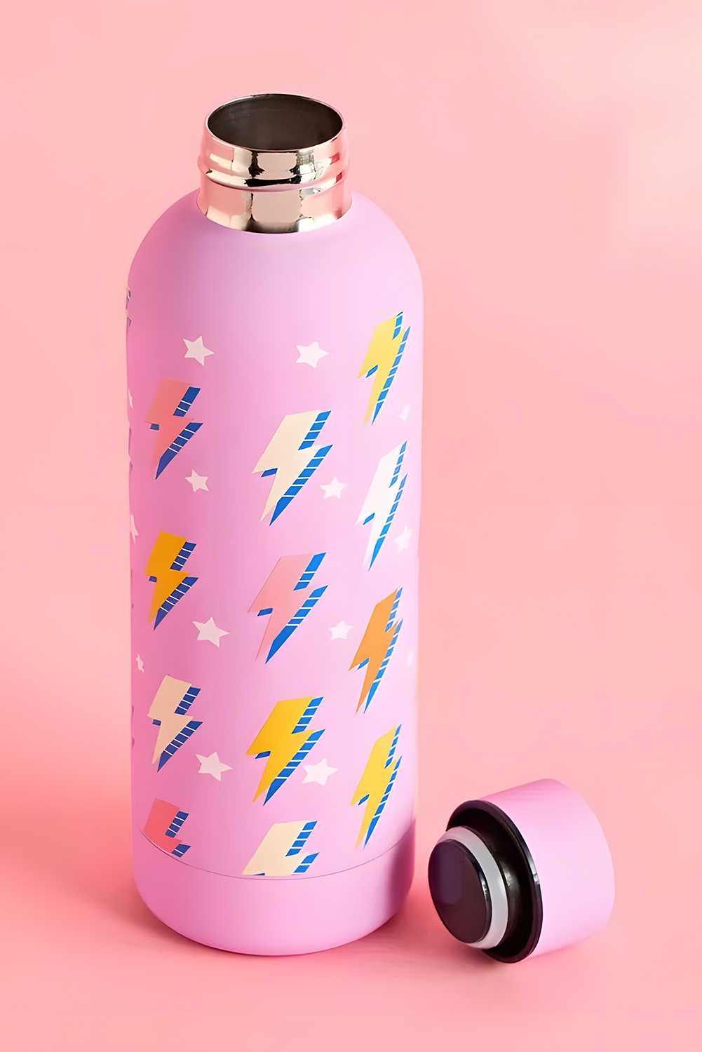 Sachet Pink Cute Graphic Stainless Steel Water Bottle