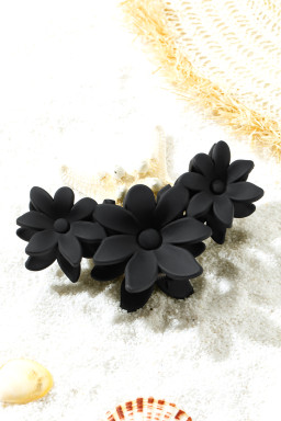 Black Flower Hair Claw Clip