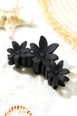 Black Flower Hair Claw Clip
