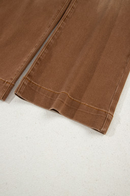 Breen Cropped High Rise Wide Leg Jeans