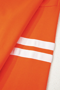 Orange PUMPKIN SPICE Heat Transfer Printing Graphic Casual Sweatshirt