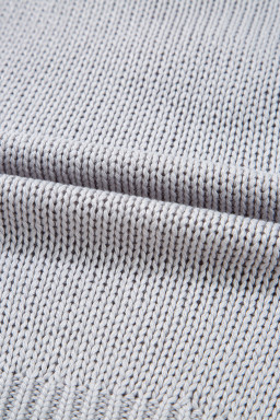 Light Grey Bowknot Applique Cap Sleeve Sweater