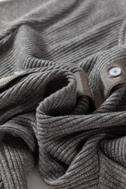 Sleet Button Down Slim Fit Ribbed Knit Cardigan