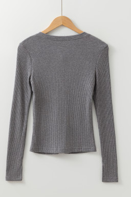 Sleet Button Down Slim Fit Ribbed Knit Cardigan