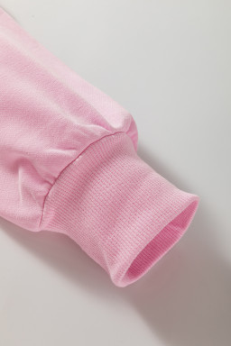 Phalaenopsis Chenille Heart Pattern Casual Pants Set