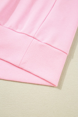 Phalaenopsis Chenille Heart Pattern Casual Pants Set