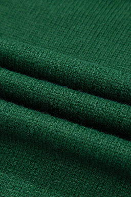 Evergreen Plain Raglan Sleeve Crew Neck Sweater