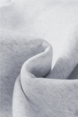 Light Grey Contrast Color Patchwork Drop Sleeve Loose Sweatshirt