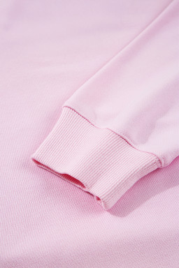 Pink GAME DAY Football Print Casual Sweatshirt