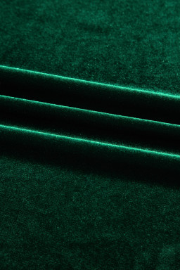 Evergreen Bowknot Decor High Waist Velvet Mini Dress