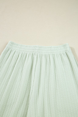 Clearly Aqua Textured Patch Chest Pocket Shirt and Pants Set