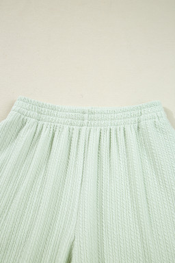 Clearly Aqua Textured Patch Chest Pocket Shirt and Pants Set