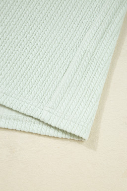 Clearly Aqua Textured Patch Chest Pocket Shirt and Pants Set