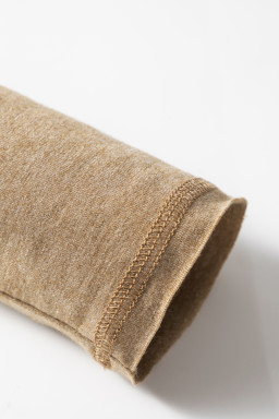 Vineyard Green Waffle Textured Patchwork Tunic Henley Top