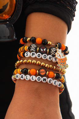 Carrot HALLOWEEN SPOOKY Beaded Bracelet Set
