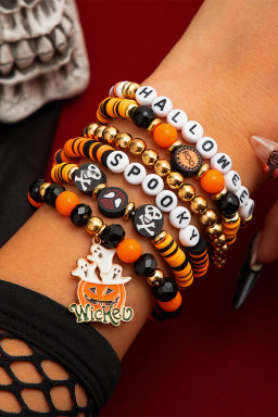 Carrot HALLOWEEN SPOOKY Beaded Bracelet Set