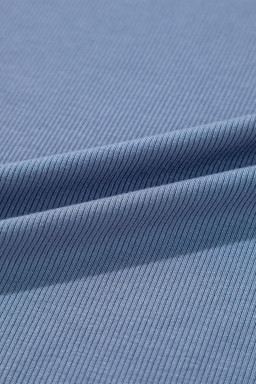 Ashleigh Blue Solid Color Rib Knit Open Front Tunic Cardigan