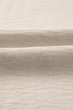 Khaki Striped Patchwork Oversized Pullover Top