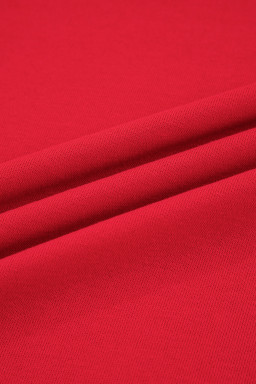 Fiery Red Varsity Stripe Detail Drop Shoulder Pullover Mini Skort Set