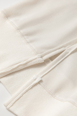 Beige Plaid Patchwork Long Sleeve Exposed Seam Loose Top