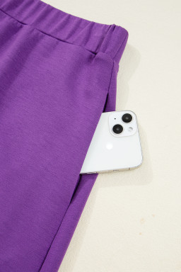 Wisteria Half Zip Sporty Pullover Mini Skort 2pcs Outfit