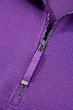 Wisteria Half Zip Sporty Pullover Mini Skort 2pcs Outfit