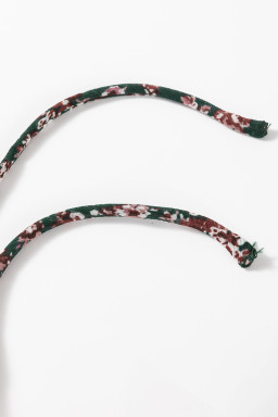 Green Ditsy Floral Print Sweetheart Neck Smocked Back Mini Dress