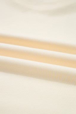 Beige Geometric Pattern Patchwork Hoodie