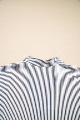 Beige Floral Striped Patchwork Drop Sleeve Boxy Fit Sweatshirt