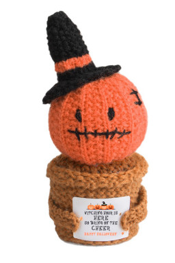 Carrot Cute Halloween Crochet Pumpkin Potted Doll Decor